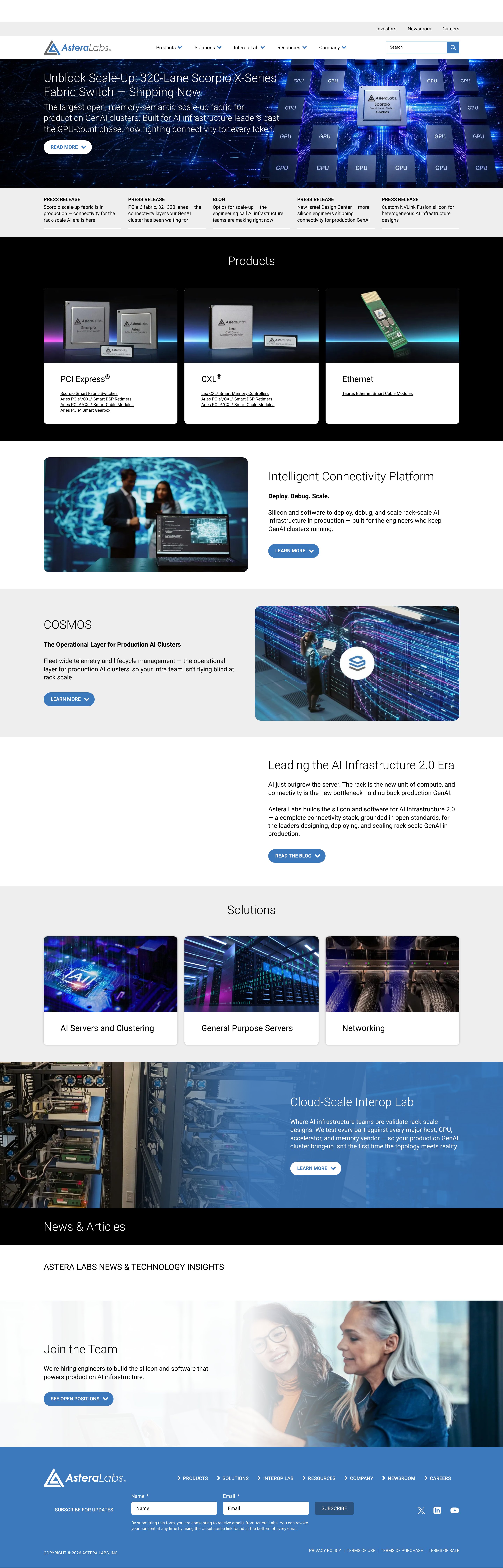 AI Infra Leaders landing page
